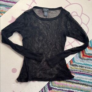 Fishnet goth top